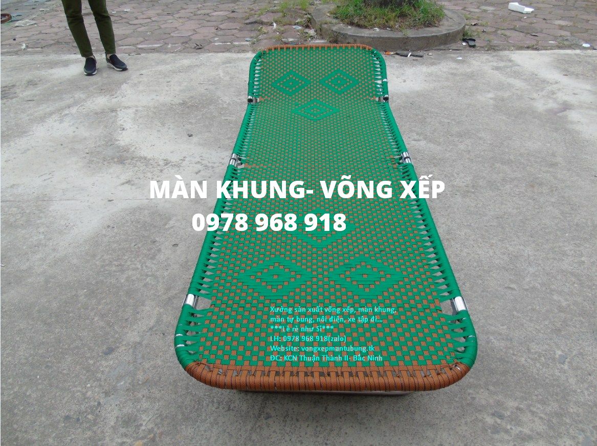 Giường gấp khung Inox sáng bóng