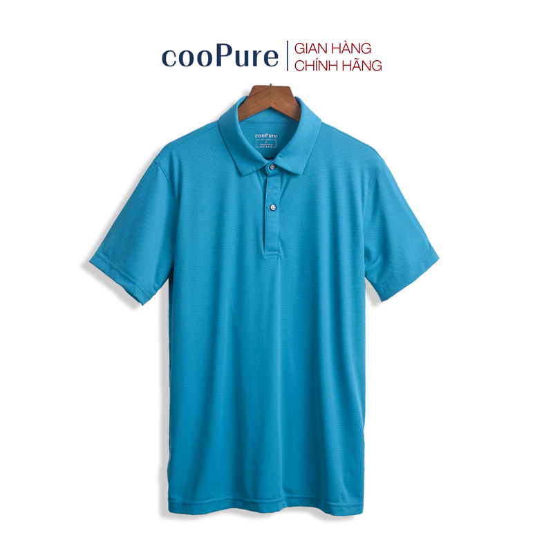 Áo polo nam cooPure dòng active, chất vải rayon mát lạnh, thiết kế lưới Broken-Stripe NO.2564 (4 màu)