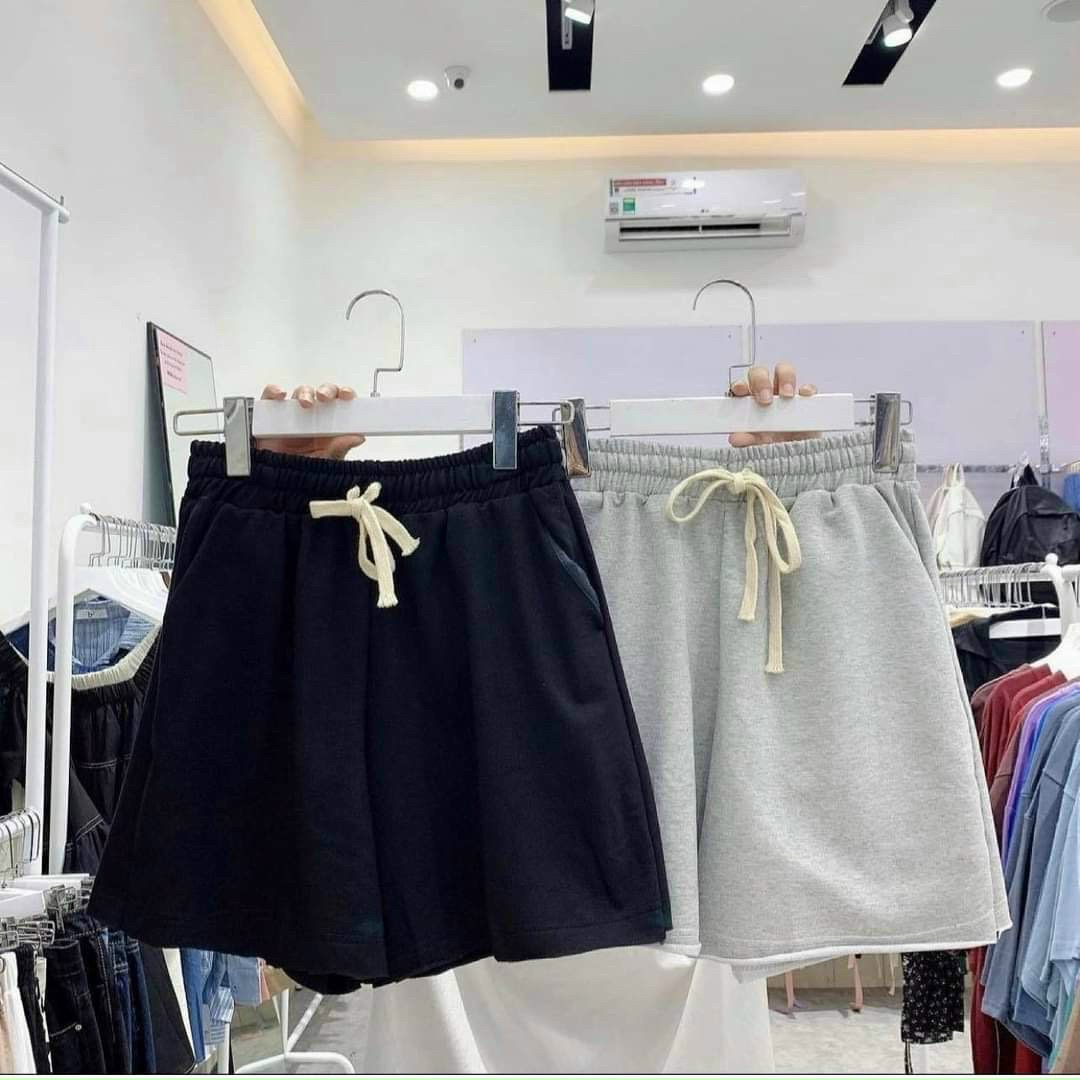 Quần Short Lửng Ống Rộng Cạp Cao Q2066