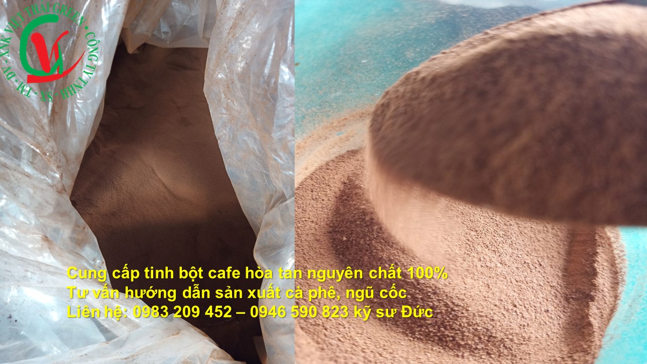 cung cấp cà phê sấy lạnh hòa tan nguyên chất