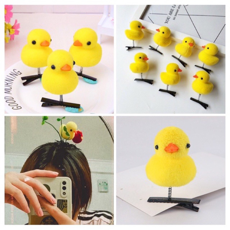 Sét 2 Kẹp tóc con vịt dễ thương