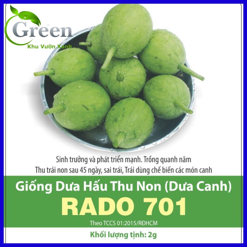 Hạt Giống Dưa Hấu Thu Non (Dưa Canh)