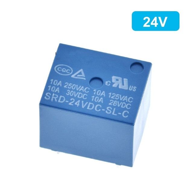 Relay rờ le rơle 5v, 12v, 24v, 5 chân - 5v -10a 12v-10a
