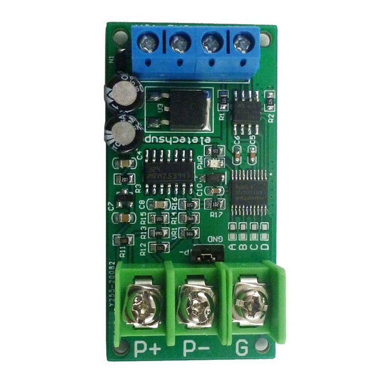 Eletechsup pt100 platinum thermal resistance dc 12v pt100 rtd converter pta9b01 pt100 rs485 acquisition module