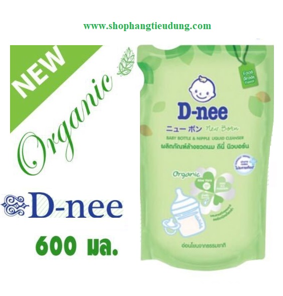 Nước Rửa Bình Sữa Túi Dnee Cho Bé 600ml