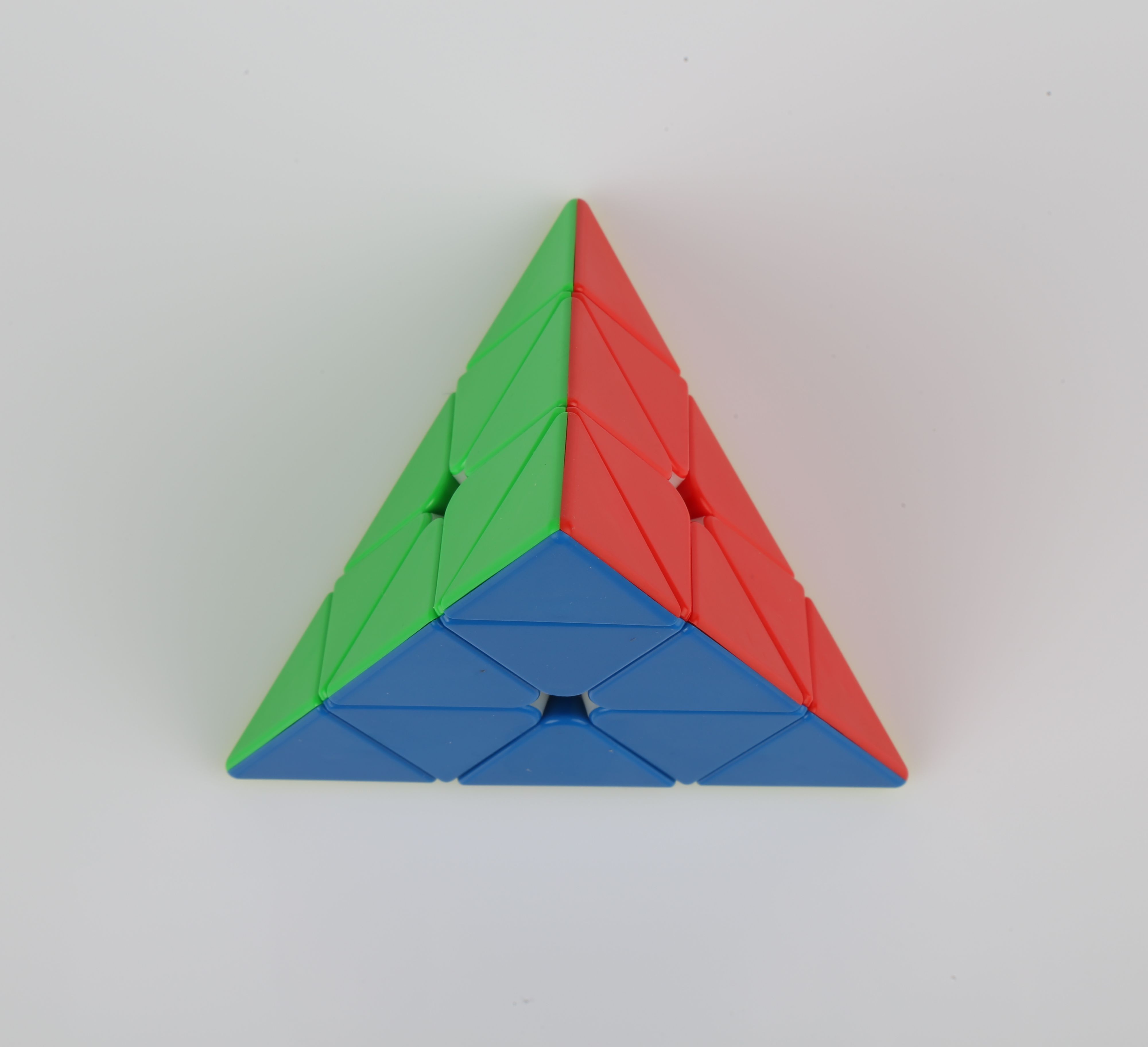Rubik's Cube variant pyramid Meilong Pyraminx stickerless m stickerless-Rubik variations triangle Đồ brain teaser
