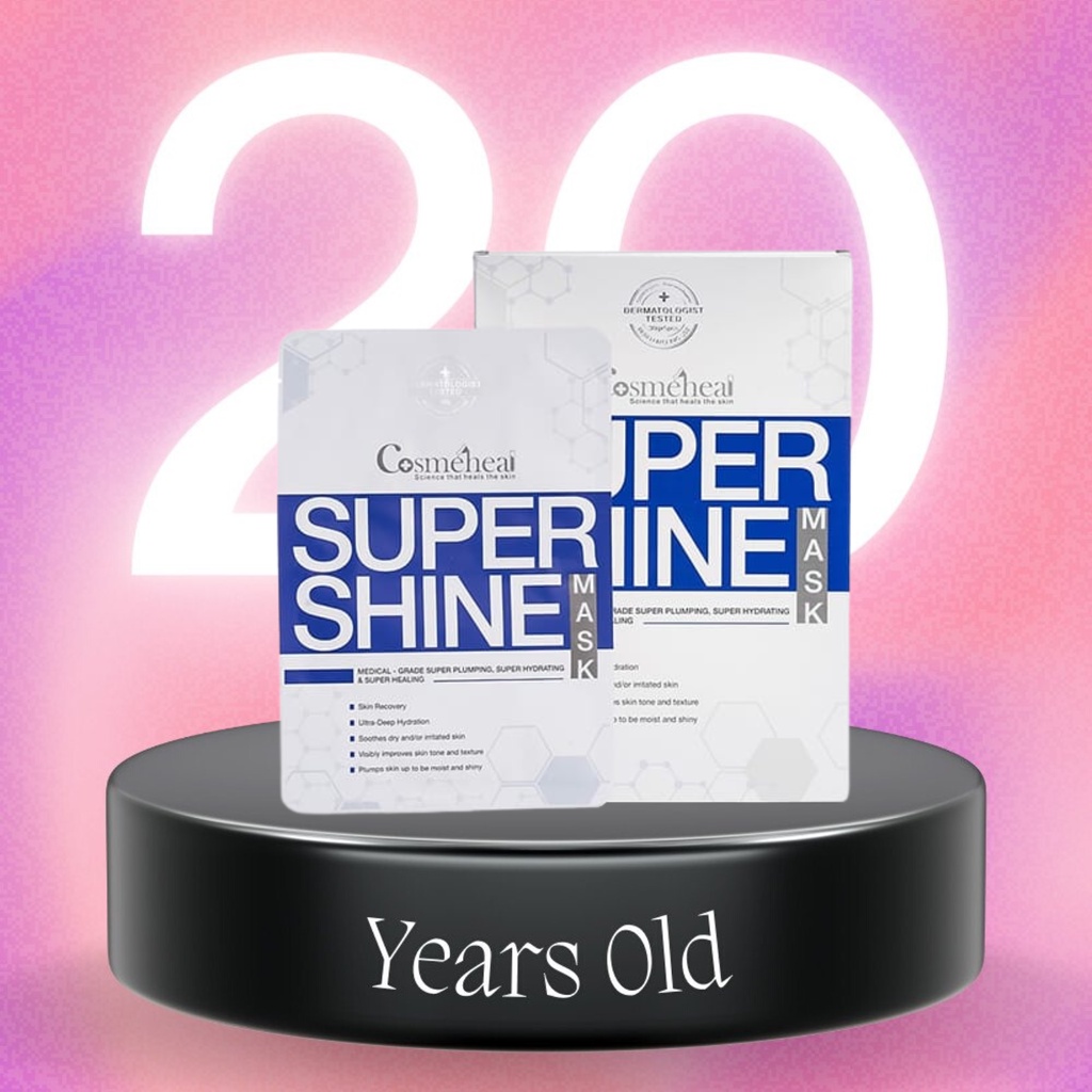 Mặt nạ căng bóng da supershine cosmeheal - tách lẻ 1 miếng