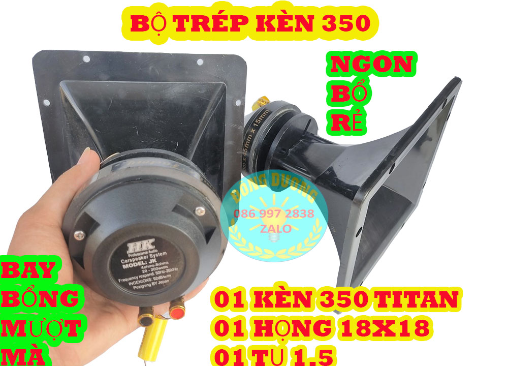 Loa treble 350 jk màng titan - giá 1 chiếc - kèm họng tặng tụ