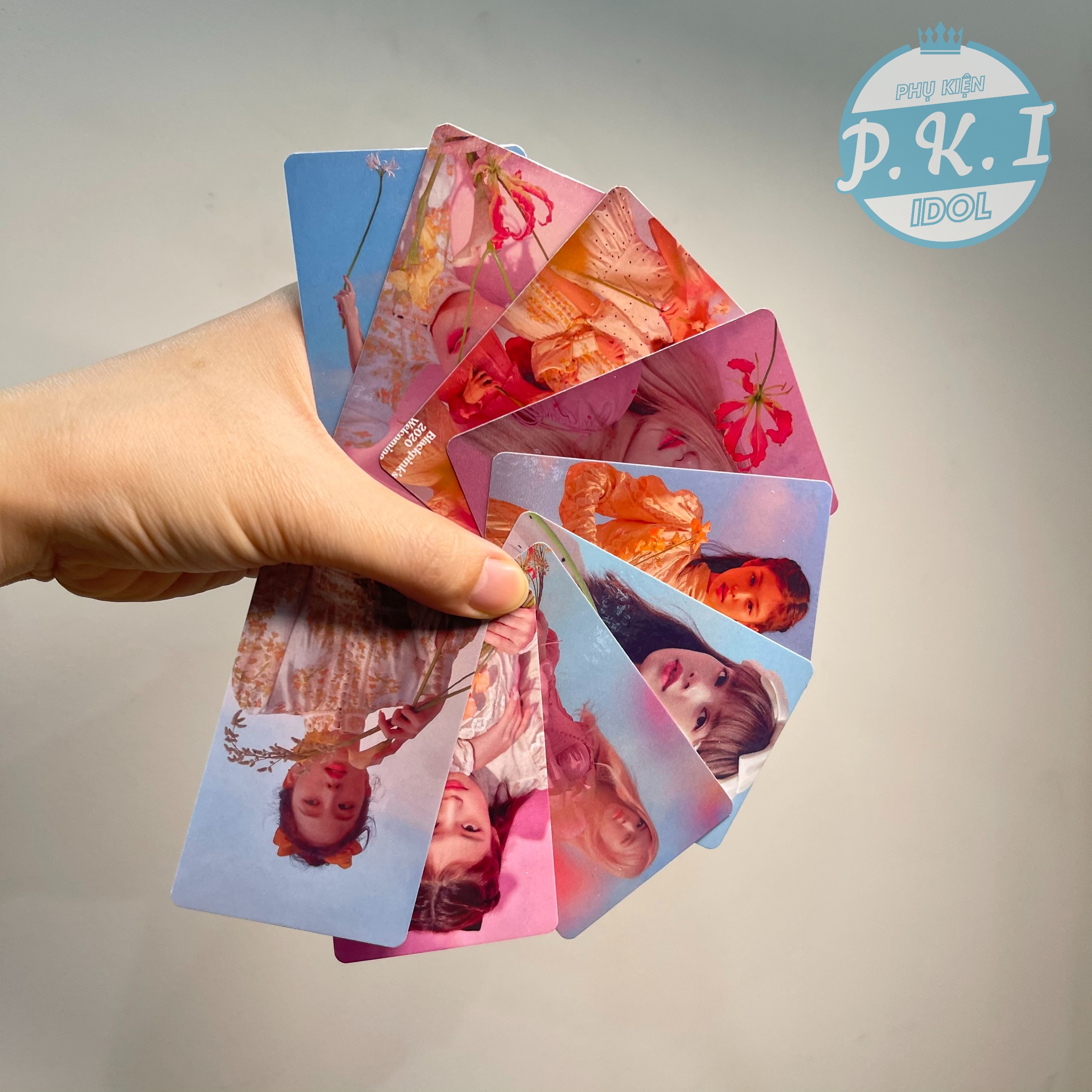 Set 9 Card BlackPink Welcoming Collection - Ép Lụa Bo Góc