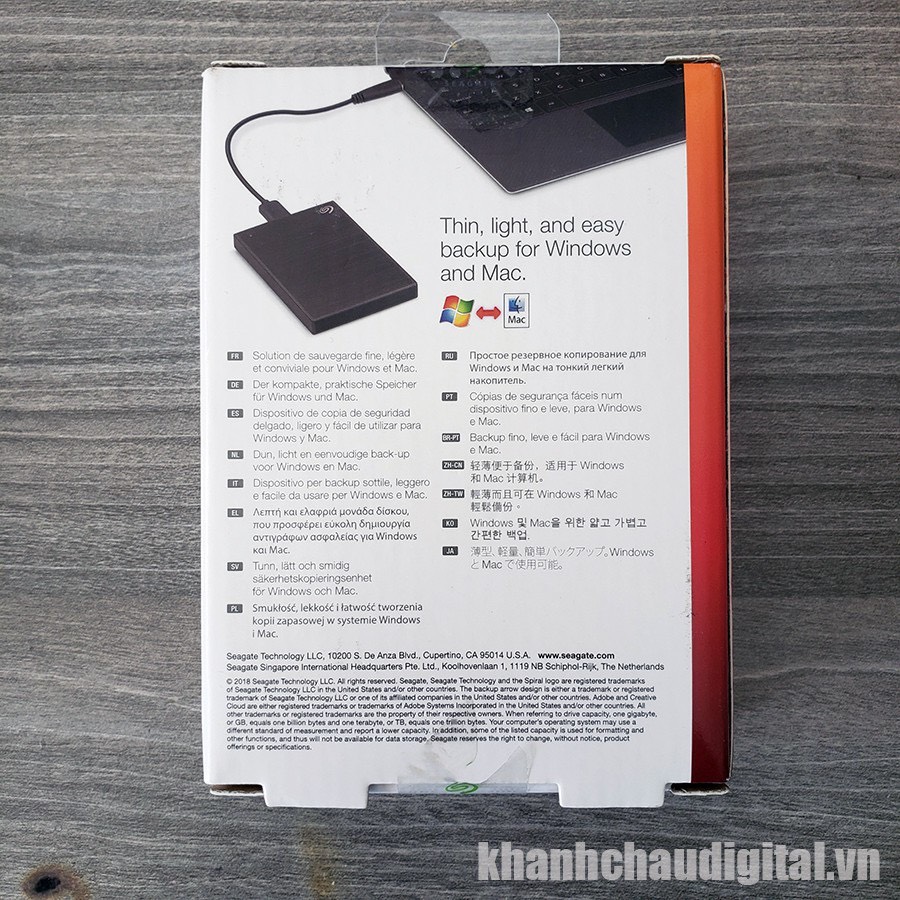 [HCM]Ổ Cứng Di Động Seagate Backup Plus Slim 2TB - KCD