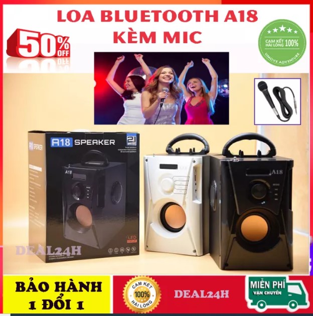 Loa bluetooth bass mạnh, loa bluetooth karaoke mini, loa máy tính bàn + Tặng kèm micro - bảo hành vàng 1 đồi 1 trong 12 tháng