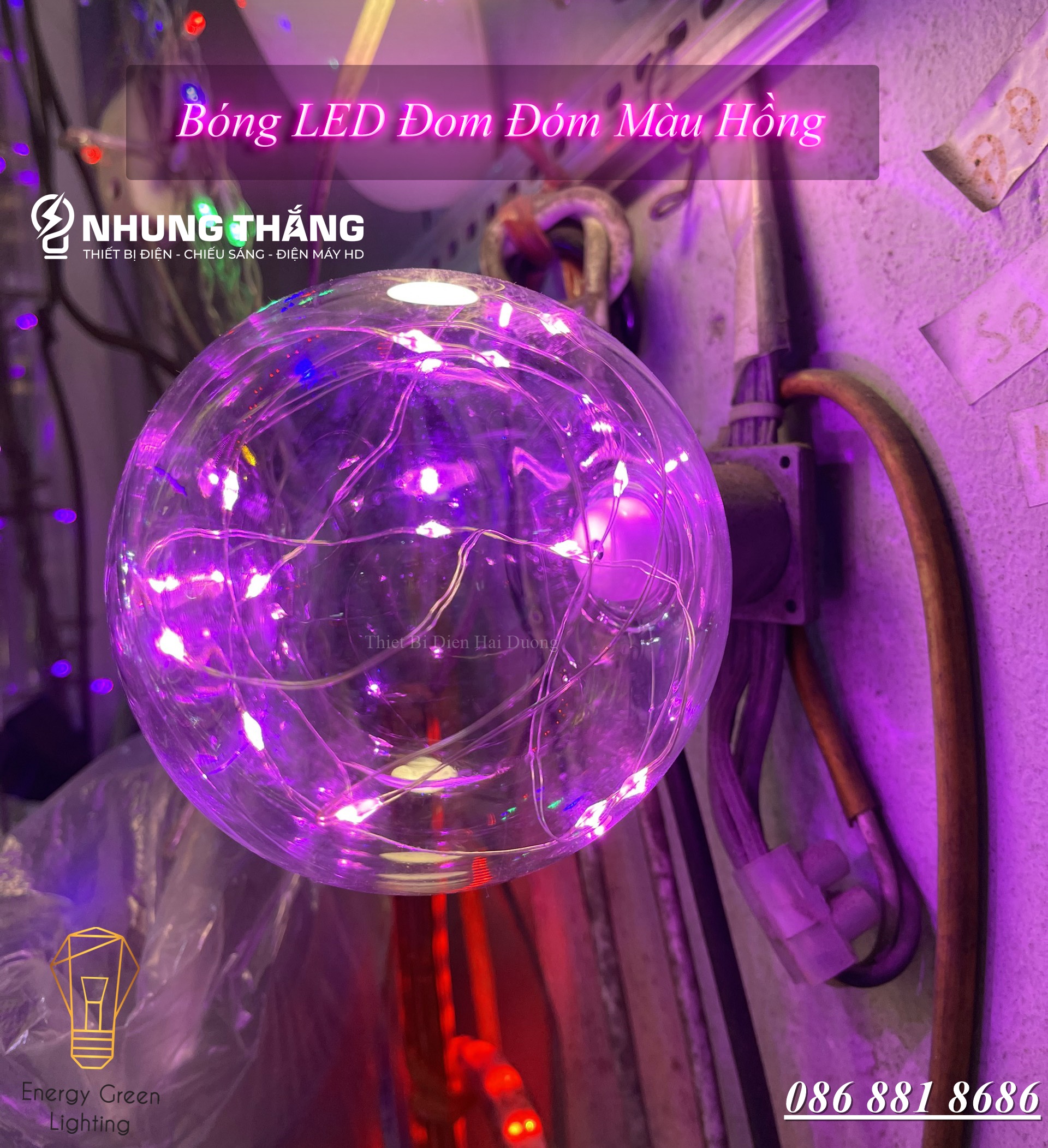 Bóng đèn LED đom đóm TN912 -  ánh sáng Led đẹp mắt trang trí không gian decor - Nhiều màu lựa chọn - BH 1 năm