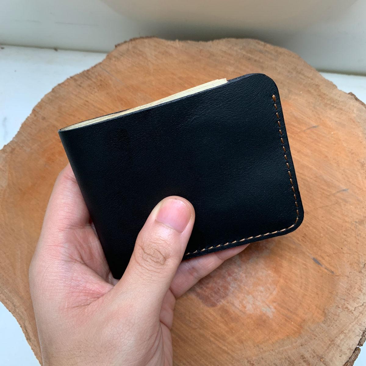 Ví da Saffiano Nữ - Đồ da thủ công - Da bò thật DB001