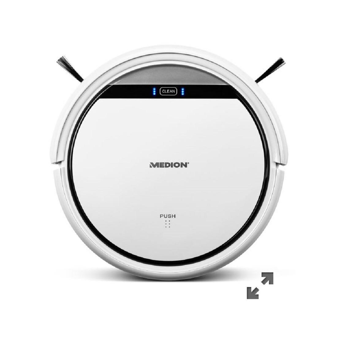 (Hàng Đức) Robot hút bụi Medion kèm lau 18501 trắng