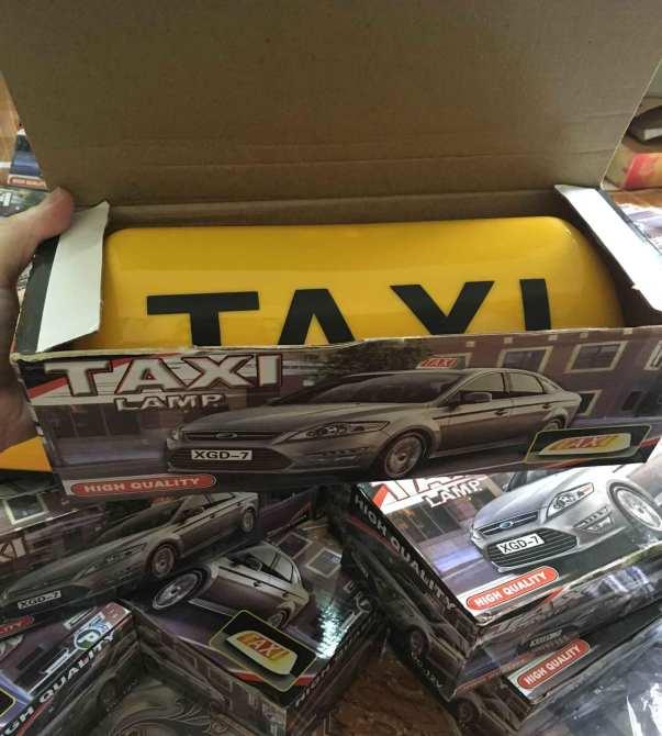 Mào taxi vàng - có đèn - đế nam châm