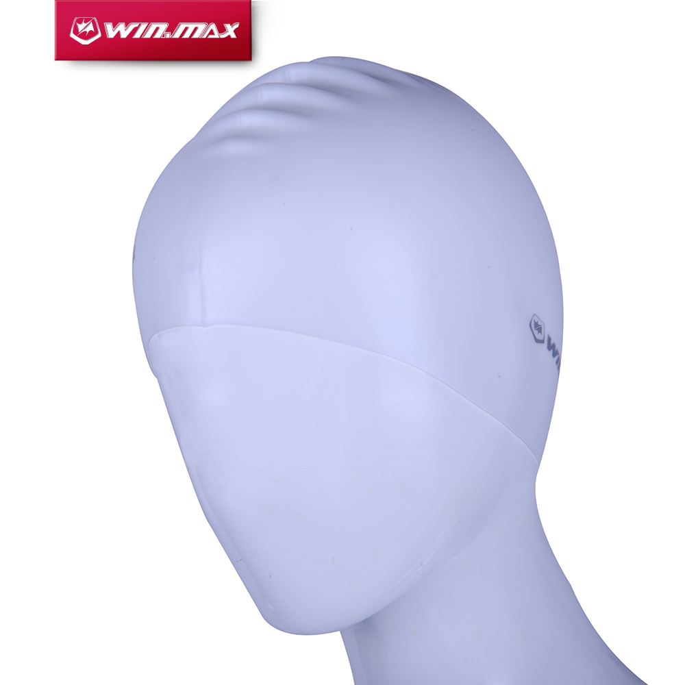 Winmax lặn bơi mũ silicone mũ bơi mũ bơi silicone mũ bơi cho người lớn mũ bơi bền bền và đàn hồi cao cho nam nữ