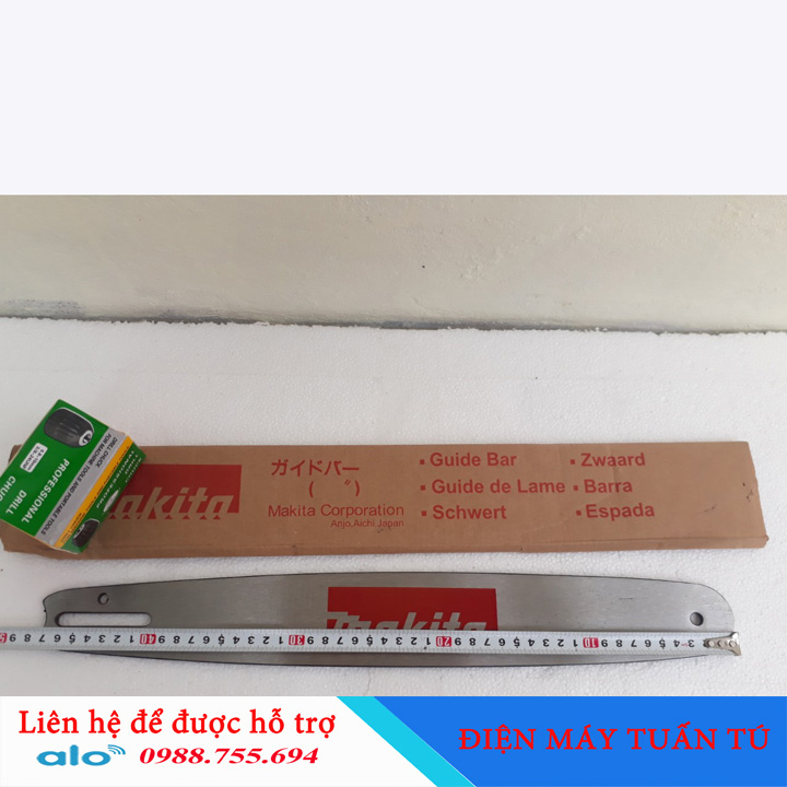 Lam máy cưa xích 16 inch, 47cm, thương hiệu Makita, dùng cho các loại máy cưa xích xăng mini, cưa điện MAKITA 5016B, cưa điện total, hikari,.......