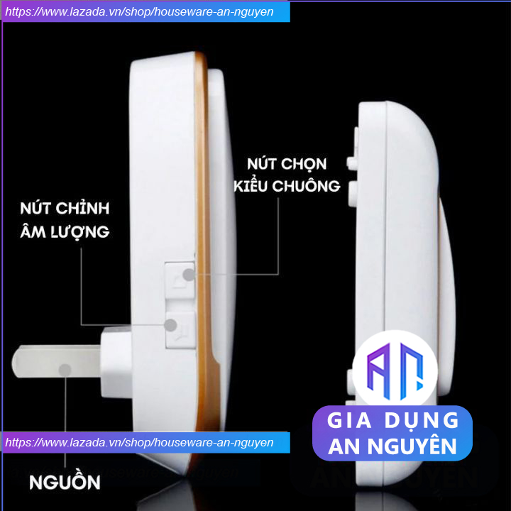 Chuông cửa chuông báo khách không dây thông minh Cacazi chống nước cao cấp