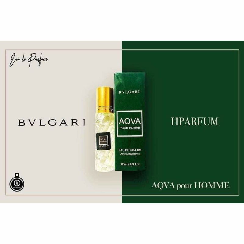 Nước hoa mini Pháp H.parfum AVQA BVLGARI Nam dạng lăn 12ml