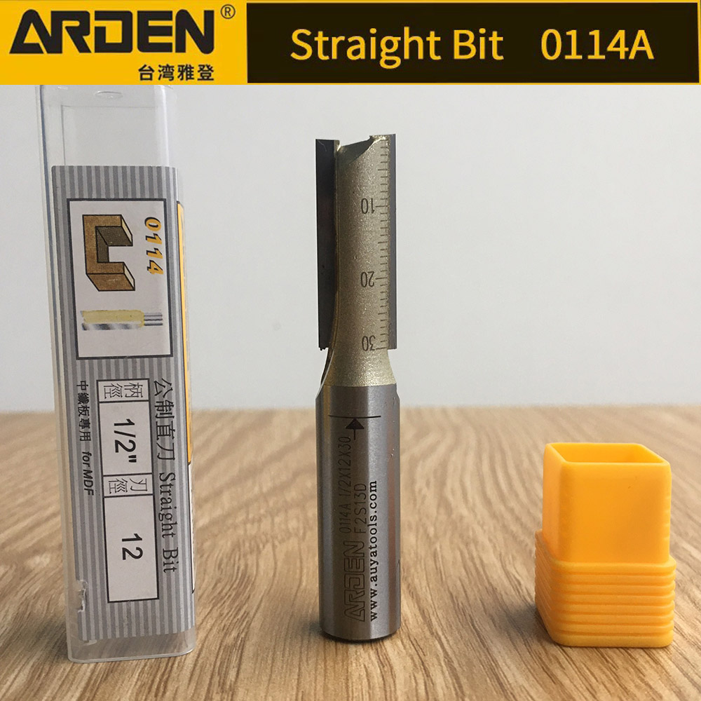 [HCM]Mũi phay gỗ thẳng ARDEN 1/2*12*30mm Cốt 12.7mm