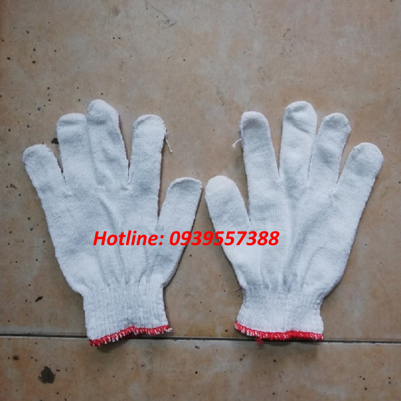 Combo 10 đôi găng tay sợi len trắng