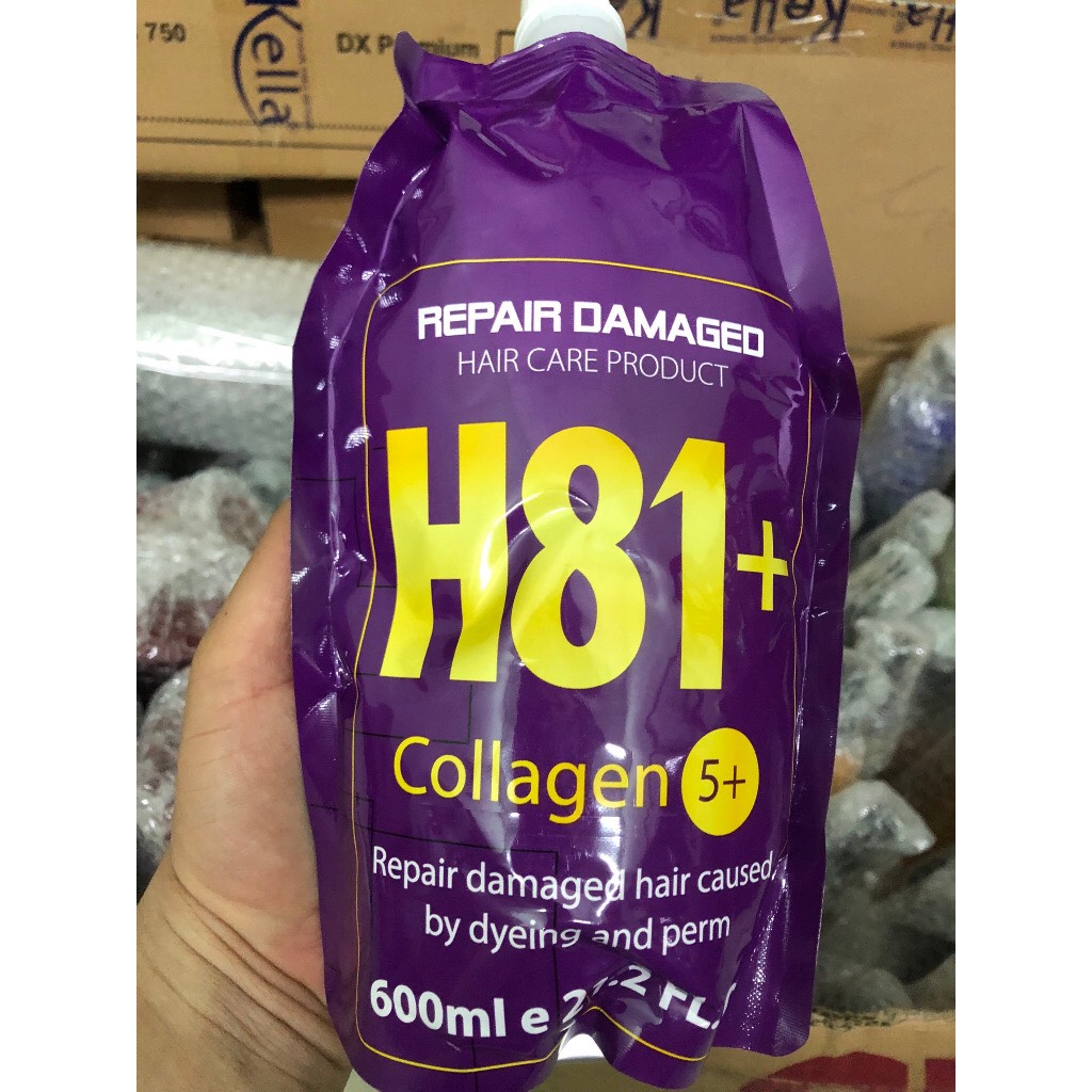 Hấp dầu siêu phục hồi tóc hư tổn H81 plus colagen phục hồi hư tổn chăm sóc tóc