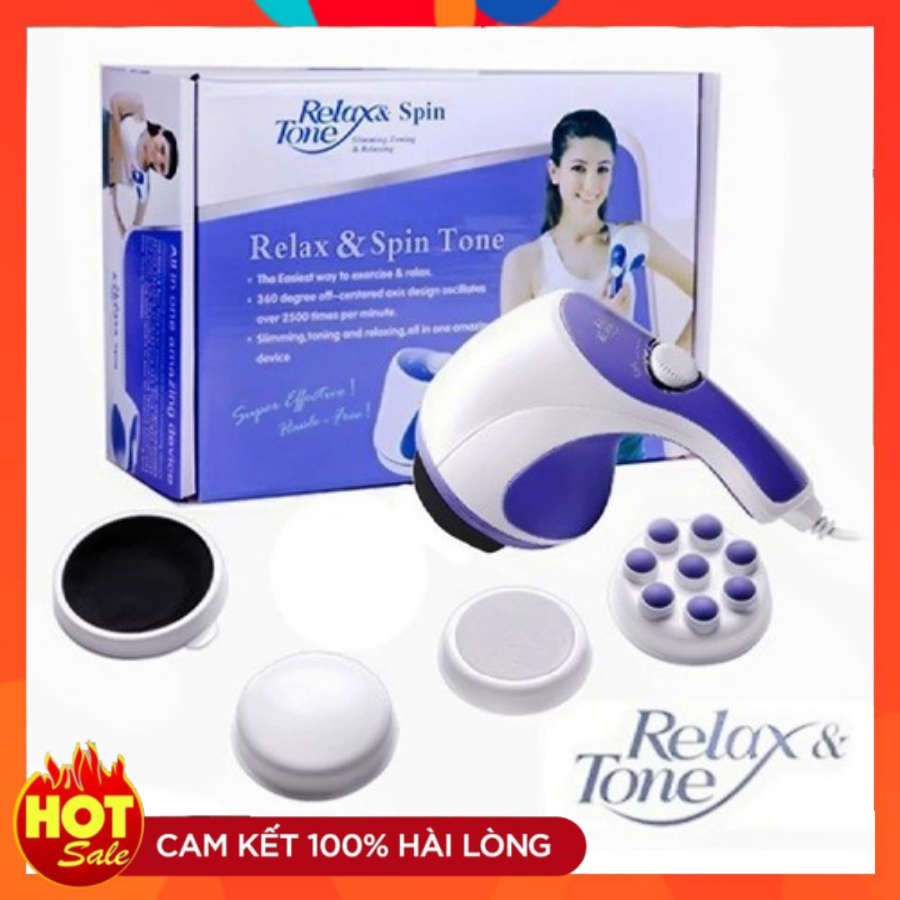 [BẢO HÀNH 12 THÁNG] Máy mát xa cầm tay Relax and Spin Tone