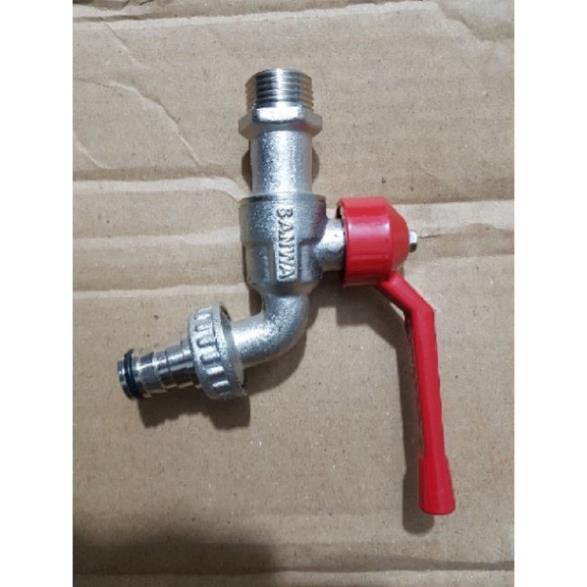 Vòi nước Sanwa phi 21,phi 27 mạ kẽm chống han rỉ