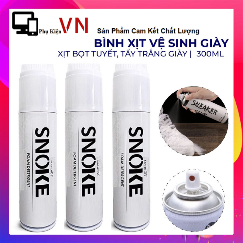 Chai xịt tạo bọt vệ sinh giày Sneaker cao cấp - Bình Xịt Vệ Sinh Giày Bọt Tuyết Giặt Khô Giày, Dung Dịch Vệ Sinh Giày, Vệ Sinh Giày Dép Sneaker Đa Năng