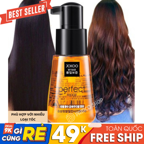 (Top 5 dưỡng tóc) Tinh dầu dưỡng tóc mềm mượt thơm JCKOO Morocco Hair Care Oil Siêu Hot Hàn Quốc DSDT63 uốn xoăn vào nếp coco moroccanoil perfect nam nữ giá rẻ