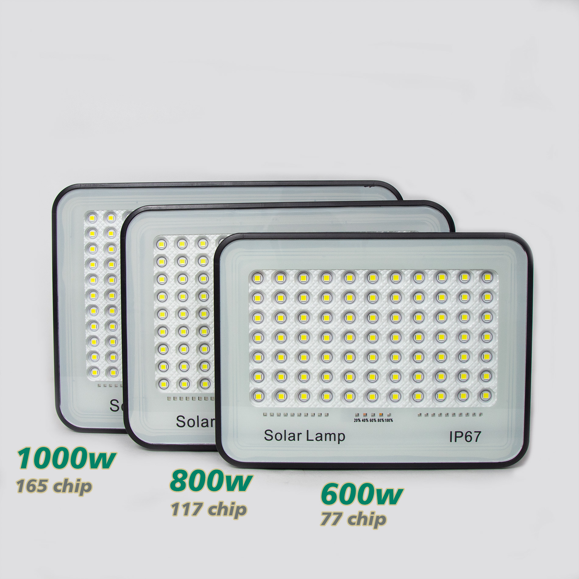 Đèn pha led Năng Lượng Mặt Trời 600w 800w 1000w