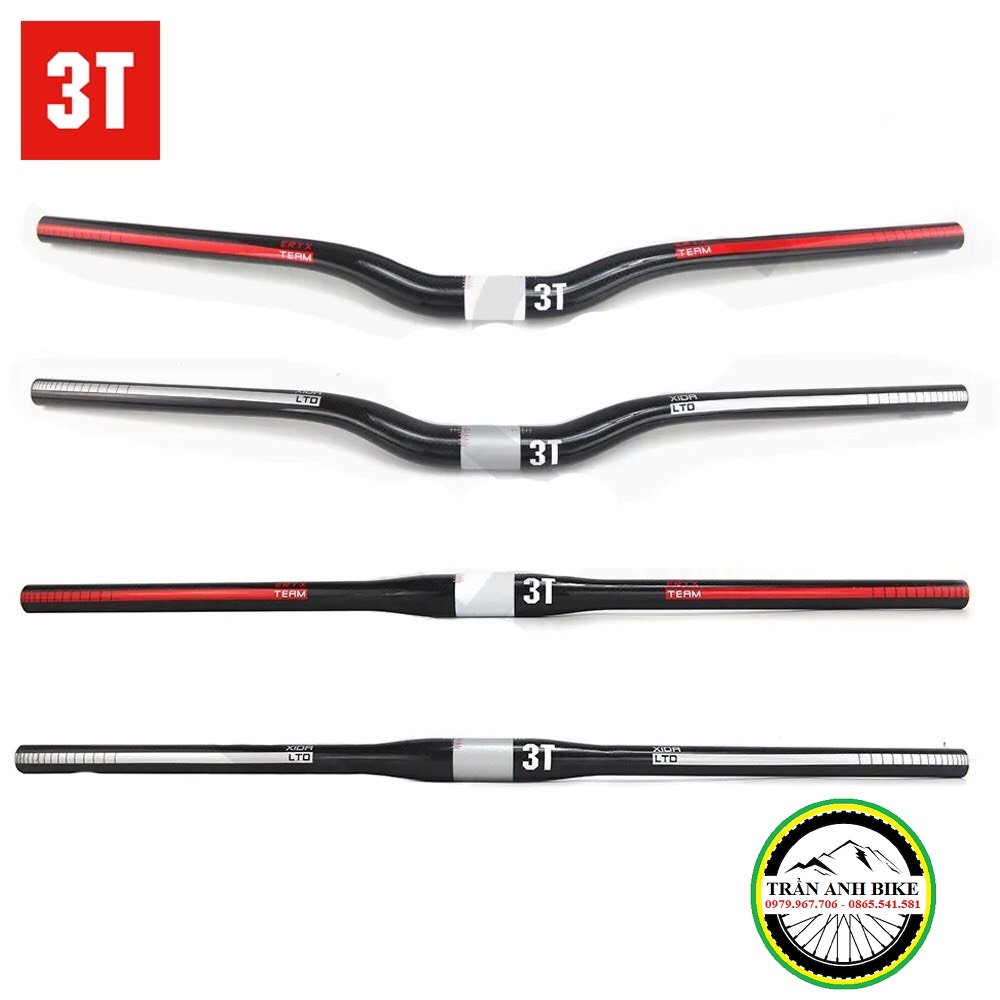 Ghi Đông Ngang Carbon xe đạp 3T 31.8x660mm