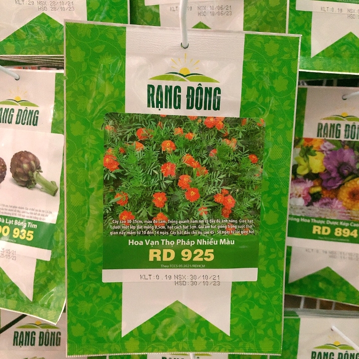 Hạt giống Vạn thọ pháp nhiều màu(0.1g)