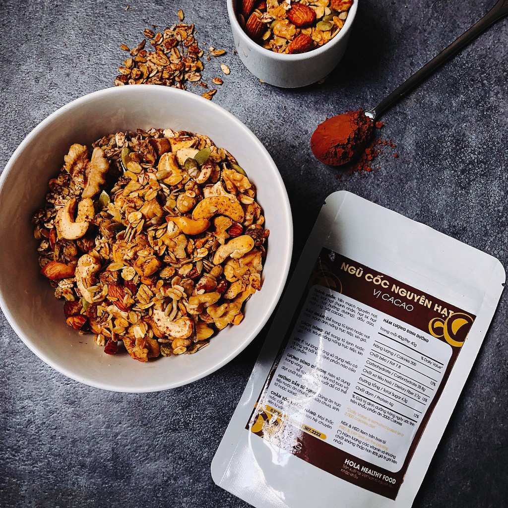 Ngũ cốc granola giảm cân 100- tự nhiên