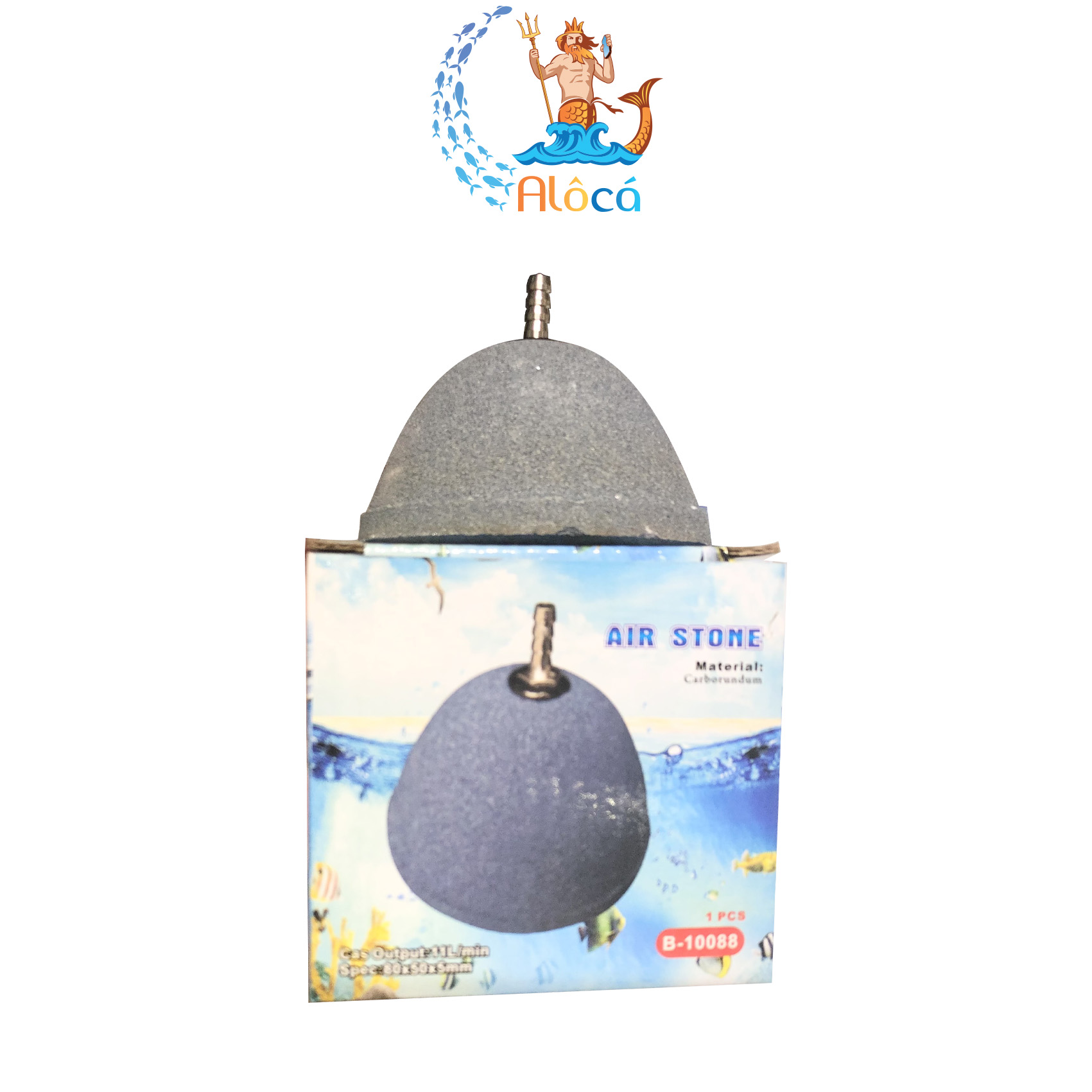 Quả sủi oxy hình nón phi 6 cm, 8 cm, 10 cm cho bể cá cảnh, hồ cá Koi.