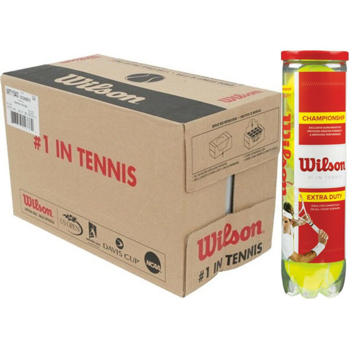 Thùng bóng Tennis - Wilson ChampionShip (Lon 4 bóng)