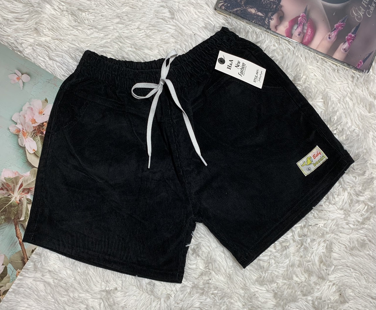 Quần short kaki, quần đùi nữ lưng thun