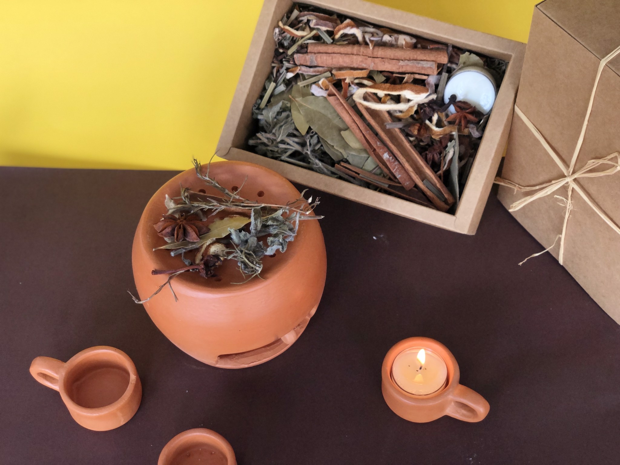 Ly Đựng Nến Tealight Đất Nung