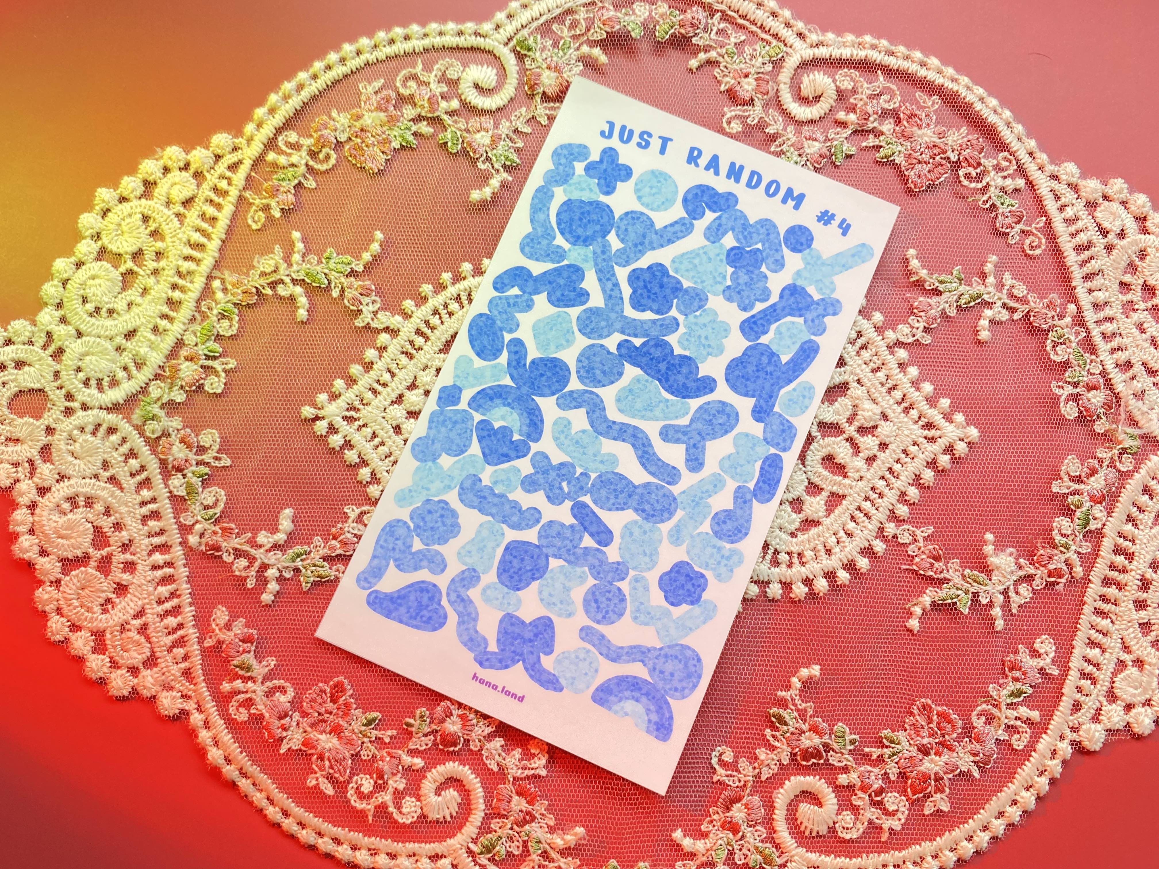 [Random] Sticker decal trang trí confetti nơ bóng Just Random _ hanaland