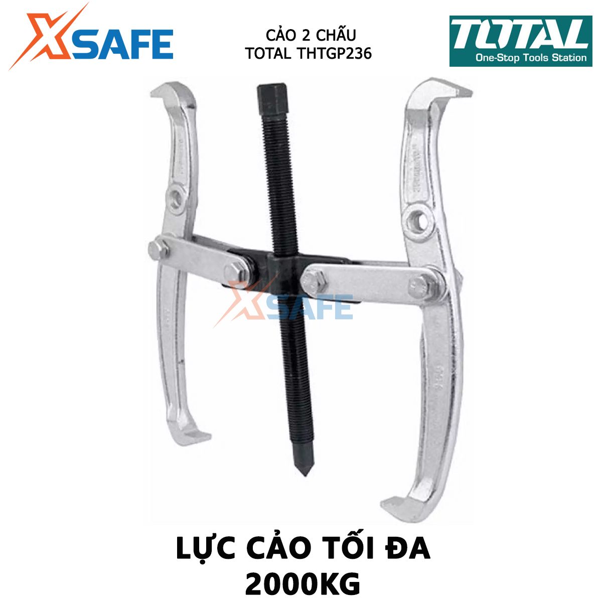 Puller 2 Prong 3 inch total THTGP236 | puller size 3 ", hydraulic puller maximum 2000 kg, material by CR-V, high heat-resistant removable bearings, bearing repair maintenance, Assembly of the machinery, device [XTools] [xsafe]