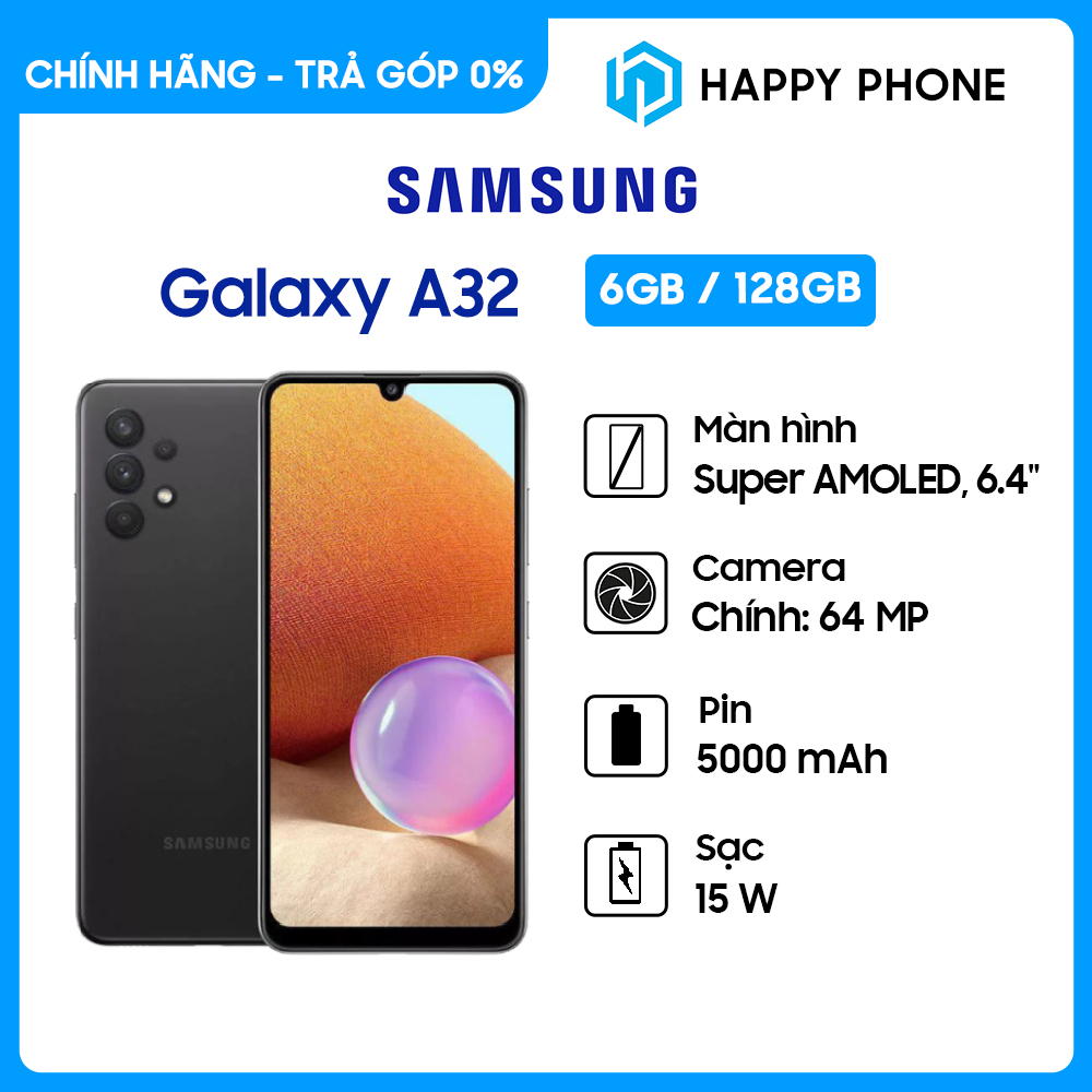 [Trả góp 0%] Điện thoại Samsung Galaxy A32 (6GB/128GB)- Hàng...