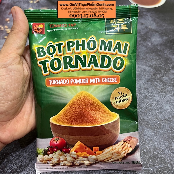 Bột Phô Mai Tornado vị truyền thống 100g