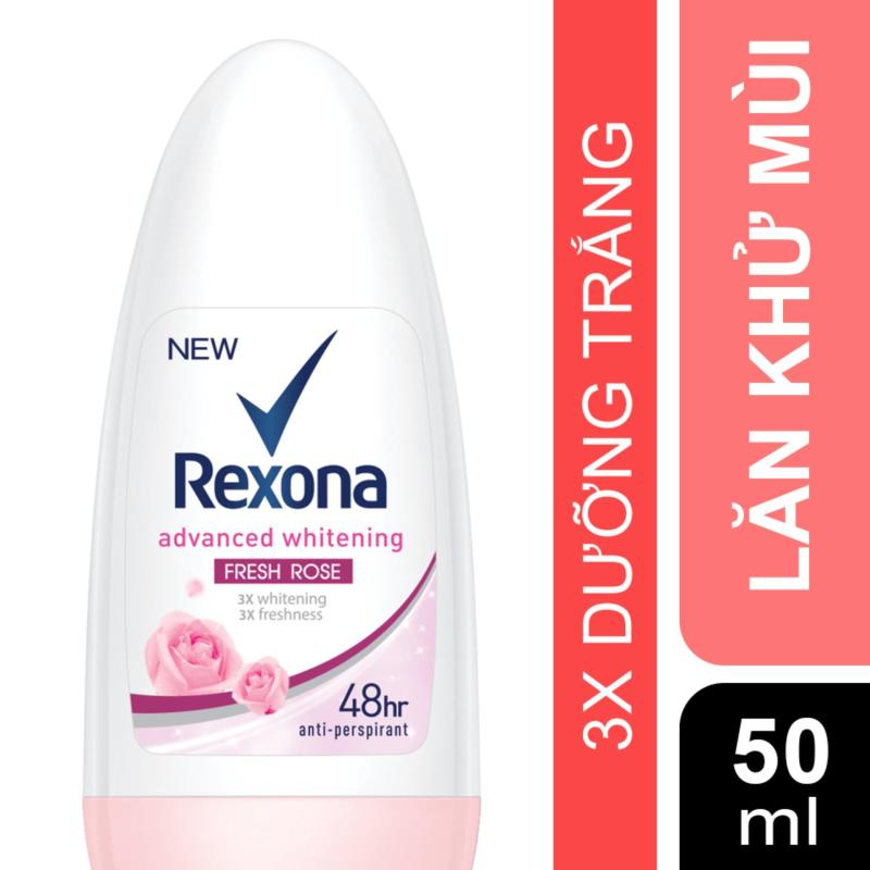 Lăn khử mùi Rexona Advanced Whitening Fresh Rose 50ml nhập khẩu