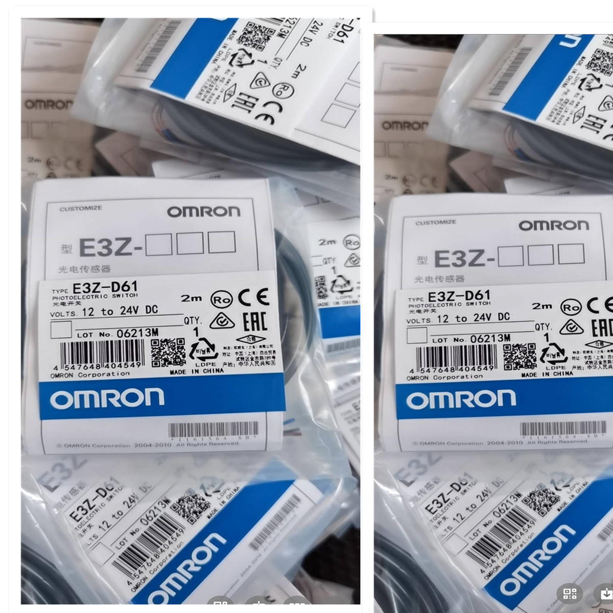 Cảm biến quang omron E3Z D61 2M