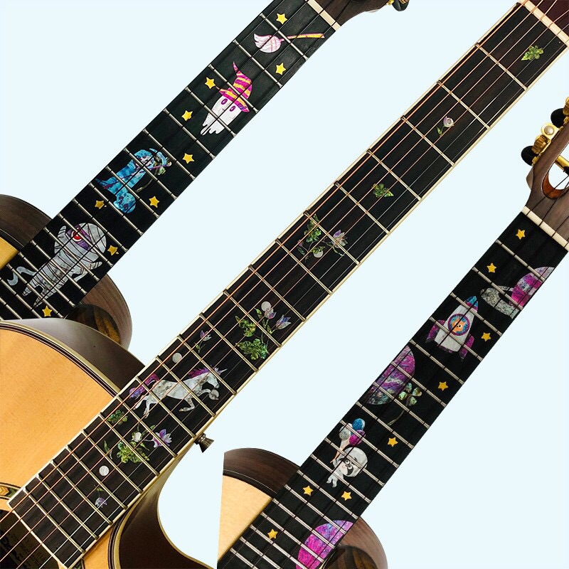 Dán cần đàn guitar nhiều hình