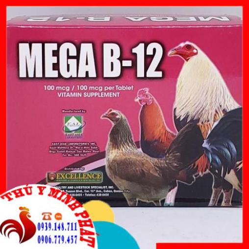 MEGA B12 TH.UỐC NUÔI GÀ ĐÁ 1 HỘP