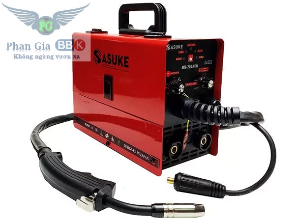 Máy Hàn MIG + Que SASUKE MIG-200 Mini [Chính Hãng] + 1 Cuộn Dây Hàn 1Kg