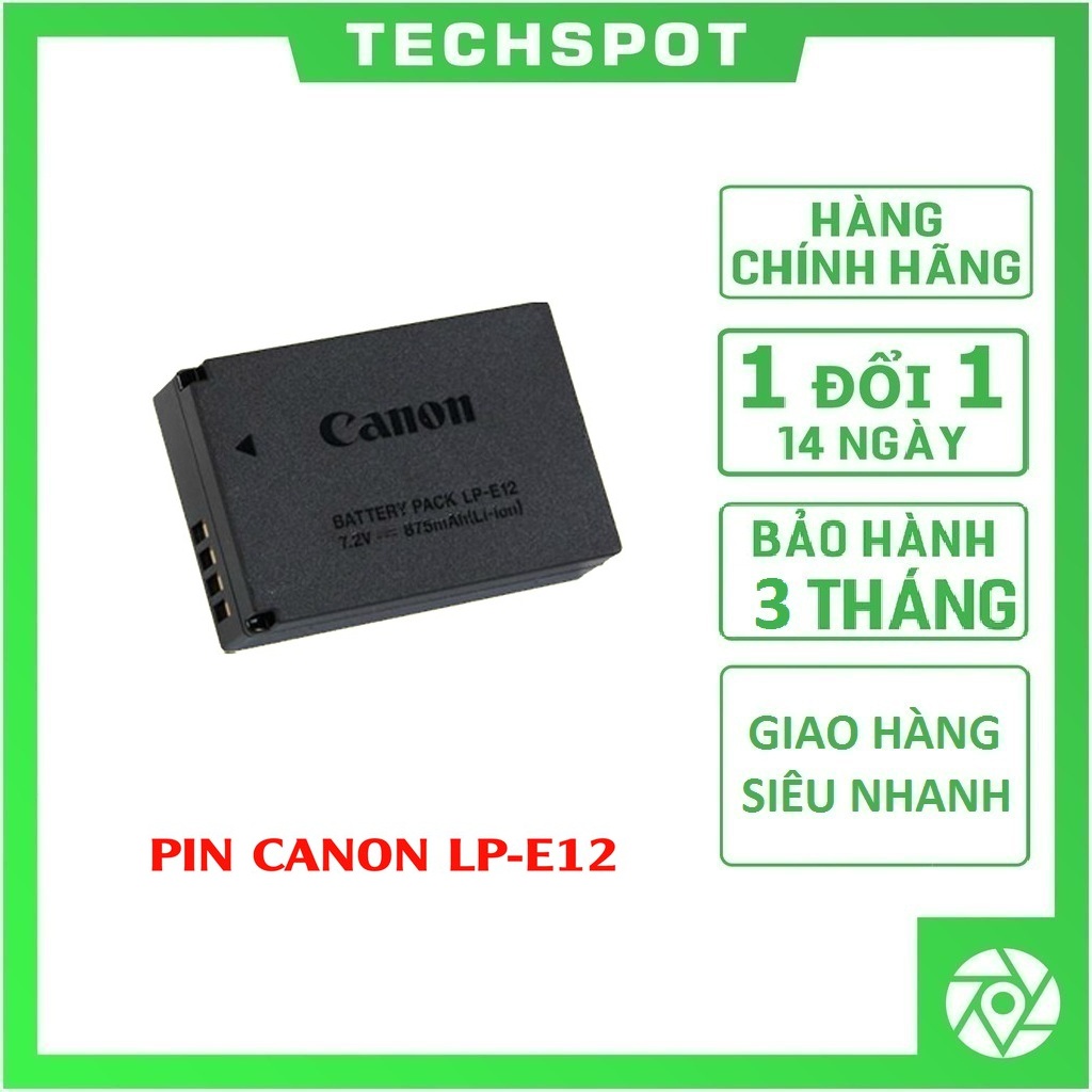 Pin canon lp-e12 cho canon eos m10, 100d , m50 , m2... | bảo hành 3 tháng