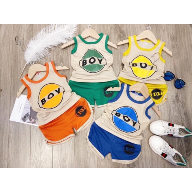 Bộ đũi ba lỗ boy cho bé yêu