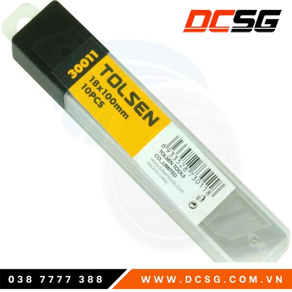 Lưỡi dao rọc giấy 20x20x80mm Tolsen 30011